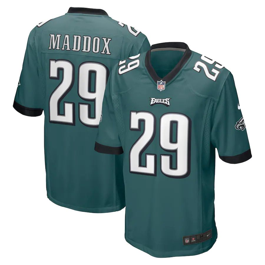 Men Philadelphia Eagles 29 Avonte Maddox Nike Midnight Green Game NFL Jersey